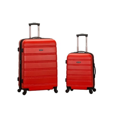 Rockland 20 in. 28 in. 2PC EXPANDABLE ABS SPINNER SET - RED F225-RED